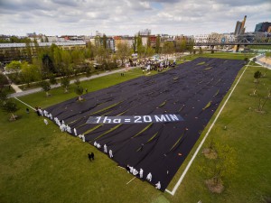 Aktion zur Bodenvernichtung in Berlin